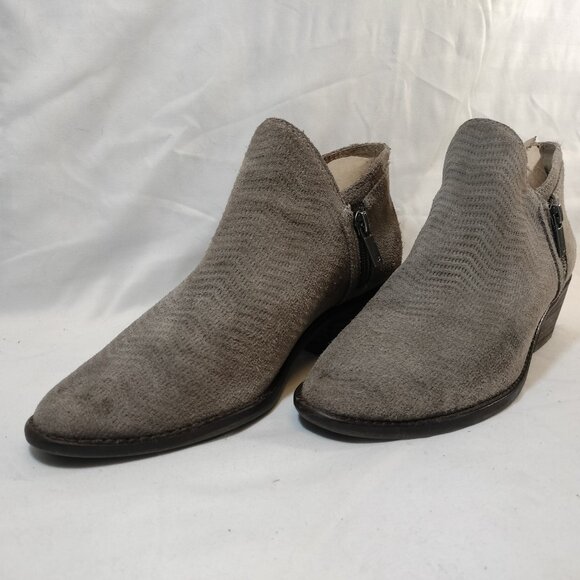 Lucky Brand Grey Suede Booties - Picture 2 of 9